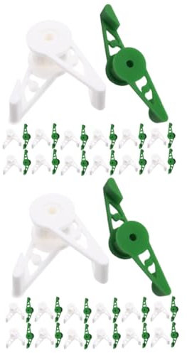 Supvox 2 Sätze Biegewerkzeug Aus Kunststoff Gartenclips Pflanzenstützpfähle Gitter Pflanzenpfähle Sun-clamp-netzclip Pflanzenband Tomatenklammer Tomatenkäfig Plastik 40 Stück * 2