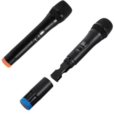 JOINPAYA 3stücke Drahtloses Mikrofon-System Karaoke-handmikrofon Mit Empfänger Hochwertiges Dynamisches Mikrofon Für Klare Stimme Und Breiten Frequenzbereich