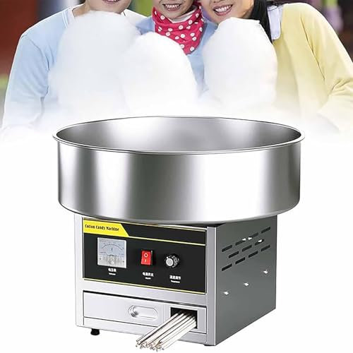 Macchina for zucchero filato commerciale da 1200 W, macchina for zucchero filato con regolazione della temperatura, macchina elettrica for zucchero filato fai da te