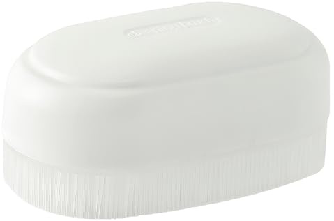 Sensory Brush Therapy, Silicone Body Brush Loofah Soft Bristles Stimulating and Calming Tools for Kids Men Women with Autism or Sensory Needs (White)