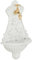 Relaxdays Wall Fountain, Antique Design, Basin & Tap, Water, for Garden & Patio, 42 x 24.5 x 11.5 cm, Cast Iron, White, Brass