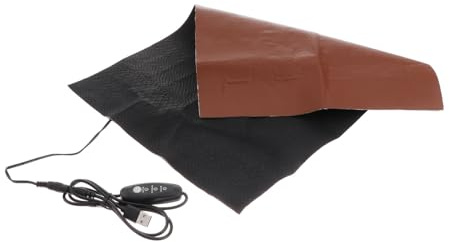 Warmhm USB Heizkissen für Haustiere 9w mit 3 Stufen Temperaturregelung Energiesparendes Pu Material Beheizbare Matte für Kleine Hunde und Haustierbedarf
