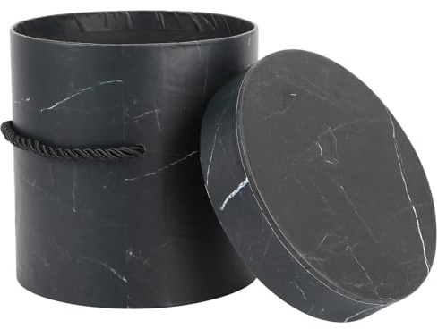 OFFSCH Runde Blumen Geschenkbox Mit Deckel 13x13cm Tragbare Floristen Verpackung Für Valentinstag Geburtstag Und Muttertag Langlebig Und Elegant