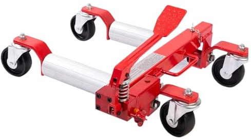 Heavy Duty Car Dolly Mover with 4 Wheel Front Wheel Chock for All Terrain Motorcycle and Trailer Movement