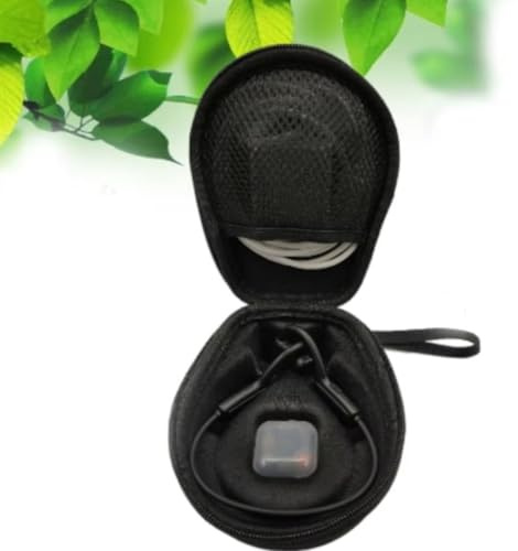 Gettimore Étui de voyage rigide en EVA pour casque à conduction osseuse, protection légère et résistante aux chocs, sac de rangement compact 12 x 7 x 2 cm, compatible avec la plupart des marques, noir
