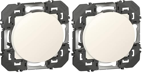 LEGRAND | Obturateur Blanc Composable, Dooxie, Permet De Couvrir Une Boîte D'Encastrement, Possibilité De Perçage Pour Sortie De Fil, Compatible Avec Plaques De Finition (Lot de 2)