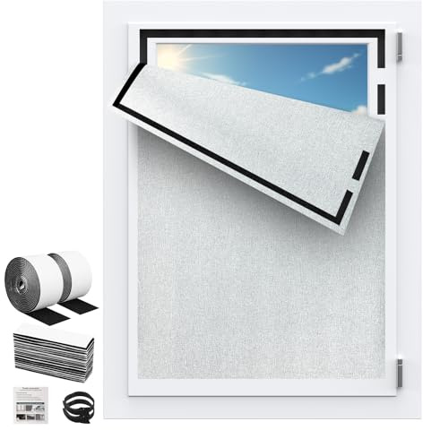 Tende Oscuranti Per Interni 100 x 145CM, Tessuto di Lino Tessuto Oscurante Finestra Finestre e Senza Forare Blackout 100% Adatta a Finestre di Qualsiasi Dimensione/Forma Camera da Letto Viaggi-Beige