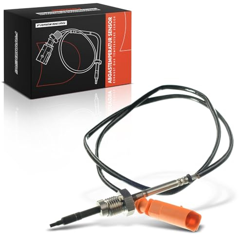 Frankberg Sensor de temperatura de gases de escape después del convertidor | 03L906088CC; Compatible con: Altea XL 5P5 5P8, Golf VI Cabriolet 517, A3 8P1, Golf Plus 521 5M1, O.c.t.a.v.i.a II 1Z3