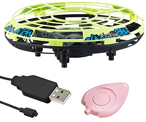 Simulus Ufo Spielzeug: Selbstfliegendes Quadrocopter-Ufo mit Infrarot-Sensoren und LEDs (Spielzeug mit Sensor, Fliegendes, Kinder Erwachsene)