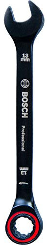 Bosch Professional Llave combinada con función de carraca, Cromo vanadio, Azul, 13 mm