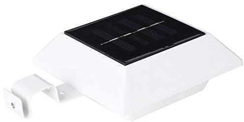 Fdit Lampe de gouttière de sécurité de Jardin de lumière de clôture Solaire extérieure de 6 LED pour la Cour de Jardin de Patio