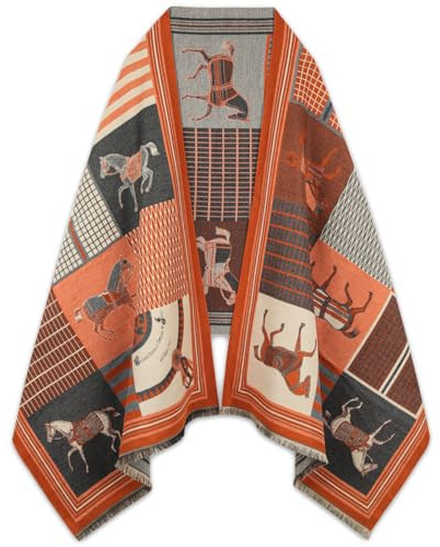 EXTREE Damscarf, pashmina, silkeslen sjal, för aftonklädsel, filt, öppen framsida, poncho, cape, 1