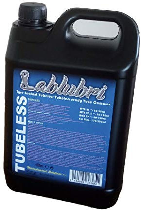 Antipinchazos tubeless y camaras MTB Lablubri 5L Sin amoniaco Biodegradable, Sellante Antipinchazos Bicicletas, Sellante de Reparación de Pinchazo de Neumático, Prevenir y Reparar Ruedas para Bici