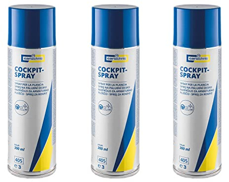 CARTECHNIC 3X Cockpit-Spray Cockpitpflege Cockpitreiniger Tiefenpfleger 300 ml
