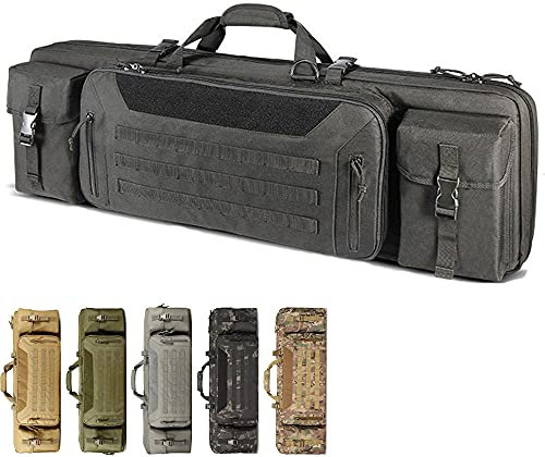ZWJABYY Gewehrfutteral,Taktische Gewehrtasche,1000DPVC Rifle Gun Carry Case Tragbare JagdausrüStung Taktische Jagen Waffen Koffer(36in),Black