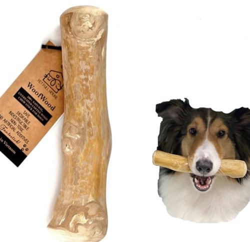 Pet Full House Dog chew Sticks, Safe, Natural & Healthy chew Toys, Real Coffee Wood, Long Lasting, Durable chewable Stick and Toy, Aggressive chewers for Dogs (Medium, Pack of 02)