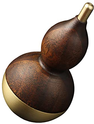 BESPORTBLE Chinesische Feng Shui Wu Lou Stehauffigur Aus Messing Und Walnussholz – Symbol Für Wohlstand, Gesundheit Und Glück – Dekoration Für Zuhause, Büro Oder Als Geschenk