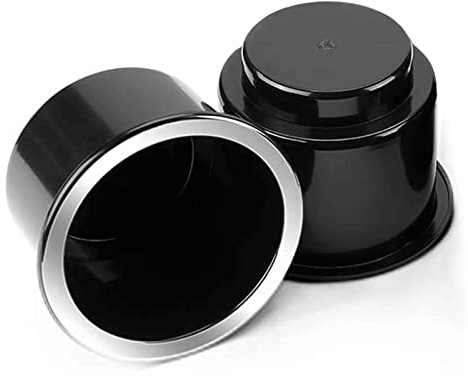 GYBest 2 Pcs Plastic Black Cup Holder, Recliner-Handles Replacement Cup Holder Insert for Sofa Boat Couch Recliner Poker Table (3.6inch Wx3.35 H)