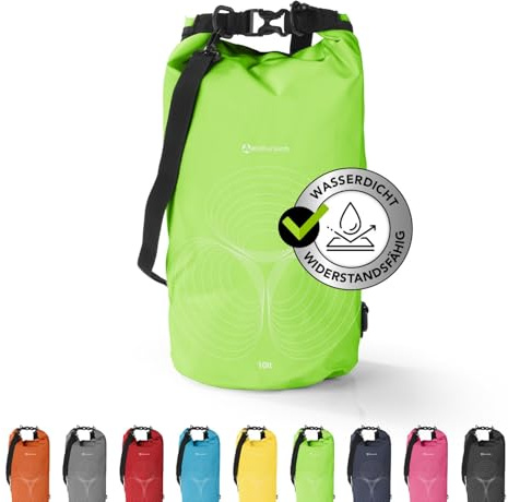 #DoYourOutdoor Dry Bag Tasche | Wasserdichter Rucksack | Wasserfester Beutel & Packsack | 2L 5L 10L 20L 30L Drybag in 2 Styles und vielen Farben | Ideal für Boot, Kajak, Angeln und Camping