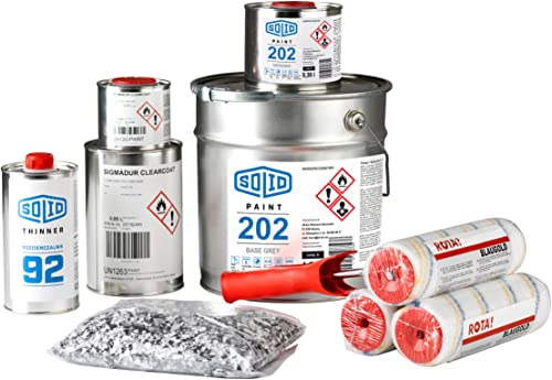 PPG betongfärg golvfärg garagefärg epoxifärg för golv upp till 10 m2 grå