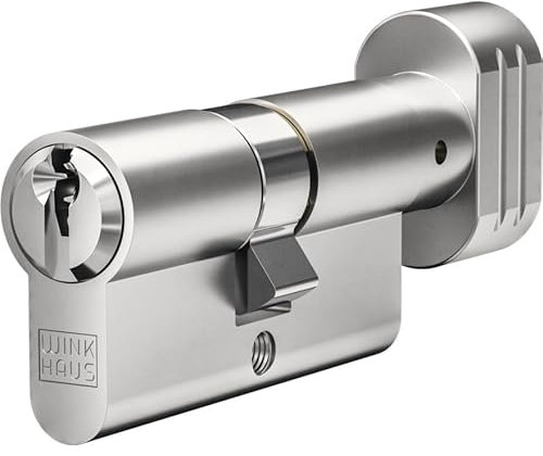 WINKHAUS keyTec VSX Knaufzylinder | Länge (mm): 40-60K | Knauf Schließzylinder Tür-Zylinder mit Anbohrschutz, Pickingschutz | Patentschutz (2038) | 5 Schlüssel & Sicherungskarte | Gleichschließung