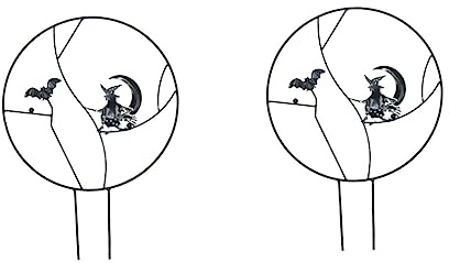 YARNOW 2stücke Kleine Rankhilfe Für Topfpflanzen Halloween-Stil Pflanzengitter Für Zimmerpflanzen Einfach Zu Montieren Dekoratives Zubehör Für Innenräume Für Kletterpflanzen Und