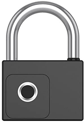 Candado de seguridad Candado con huella dactilar IP66, candado inteligente con aplicación remota, candado electrónico con huella dactilar, puerto de respaldo recargable USB con desbloqueo de llave