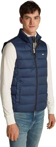 Tommy Jeans Tjm Lt Down Vest Ext Dm0Dm20663, Gilet, Uomo, Blu (Dark Night Navy), XL