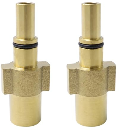 Hsthe Sea 2-teiliger Hochdruckreiniger-Adapter, 1/4 Zoll Buchse auf Bajonett-Adapter für Black & Decker, Bosch AQT, Baricus