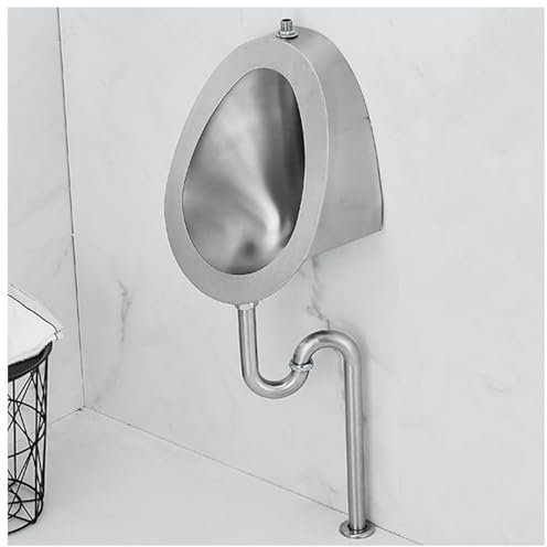 Orinatoi per adulti da uomo, orinatoio ad alta efficienza per lavaggio commerciale, orinatoio sospeso per WC in acciaio inossidabile, orinatoio moderno creativo Orinatoio (Ground Drainage Kit 1)