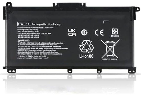 FlyZythrol HW03XL L97300-005 battery Compatible with HP 255 470 G8 240 245 250 255 G9 Pavilion 15-EG 15-EH 17-CN 17-CP 15-eg00000 15-eh00000 15-eg0073cl 17-cn0xxx 17z-cp000 HWO3XL HSTNN-DB9Y 3 cell