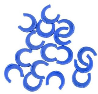 Generisch 1000 stücke 1/4'' Blau Clip C-Ring Schlauch Klemme Schnell Anschluss Rohr Fitting RO Wasser Aquarium Umkehrosmose System Filter Teile
