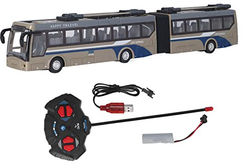 Gonetre Ferngesteuerter Bus Spielzeug Kinder 1:32 Maßstab Wiederaufladbar RC Schulbus Vorwärts, Rückwärts, Links, Rechts Abbiegen, Elektronische Spielfahrzeuge Simulation Bus Junge