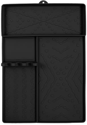 Qfdiwr Tapis de Cuisson pour Grill,Set De Tapis BBQ pour Plancha Extérieur en Silicone Résistant À La Chaleur | Set d'Accessoires de Cuisson en Silicone Antiadhésive pour Plancha et Barbecue,