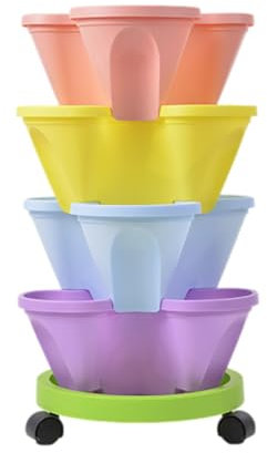 Sistema di coltivazione idroponica per giardinaggio indoor, kit di torre di coltivazione verticale per erbe, frutta e verdura
