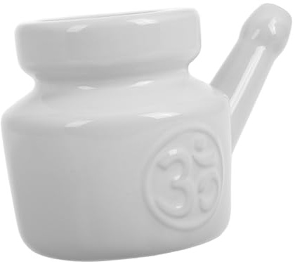Hohopeti Botella Cerámica para Lavado Nasal Limpiador Senos Paranasales para Adultos Irrigador Nasal y Reutilizable Segura y Efectiva