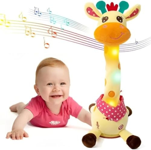Vyzio Girafa Interactiva Giradance | Peluche Musical con Luces y Danza - Juguete Educativo Divertido para Niños con Sonidos, Movimiento y Colores | GIRADANCE
