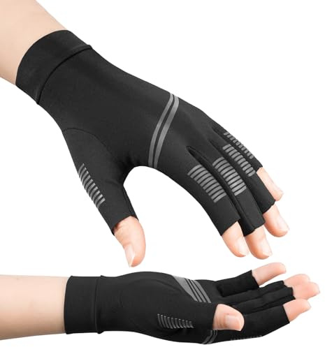 Vlela Arthritis Gloves for Women for Pain,All-Around Compression Gloves for Men,Finger extension with Anti-Slip Grip,Support Gloves for Pain Relief,Carpal Tunnel