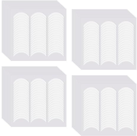 SYEYCW 1920 Pièces Blanc French Nails, 40 Feuilles Auto-Adhésifs Autocollants de Manucure, Autocollants Ongles Français en Forme de Demi-Lune, Pochoirs à Ongles Français, pour Manucure Décoration