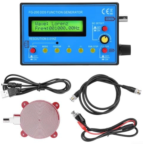 FG-200 Portable DDS Signal Generator for Audio Testing, Pulse Response Analysis and Oscilloscope Time Coefficient Calibration