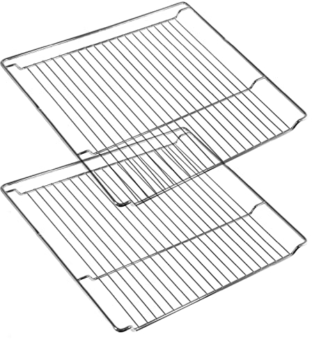 SPARES2GO Wire Grill Shelf Rack for Bosch Oven Cooker (Pack of 2) (428 x 373 mm)