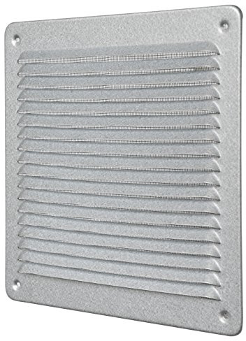 La ventilación lar2323zk-y Rejilla Quadra de superponer, aluminio galvanizado