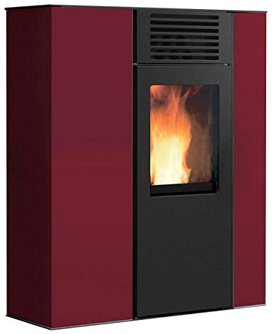 Italiana Camini 809230 ITC Alina Pelletofen Stahl Bordeaux/A+