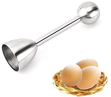 VOANZO Egg Cracker Topper Set for Soft Hard Boiled Eggs, Stainless Steel Eggs Opener Kitchen Tools