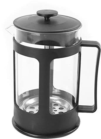OUMIFA Coffee Presser 350ML French Press Coffee/Tea Brewer Pot Maker Kettle Stainless Steel Glass Plunger Coffee Pot (Color : Black)