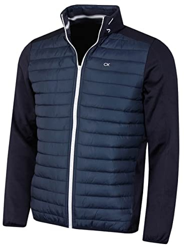Calvin Klein Mens CK Hybrid Jacket - Navy/Navy - L