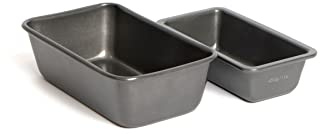 MasterClass Two Non-Stick Loaf Pans, 1lb/450g & 2lb/900g, Black, Rectangular, Oven & Freezer Safe, 20-Year Guarantee