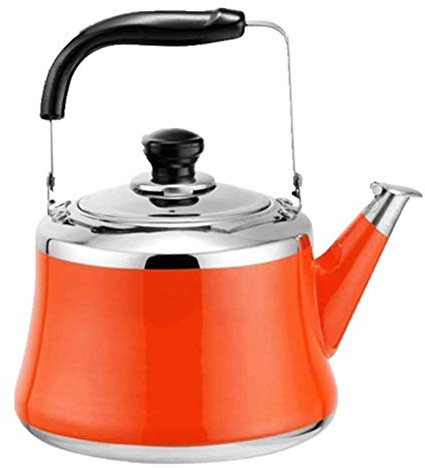 Bouilloire Sifflante Induction Téa Bouilloire Toveetop Tèle (Color : Orange, Size : 1L)
