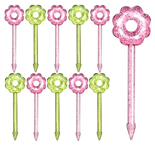 GET FRESH Flower Food Picks fur Kids – 30-teiliges Florale Picks Set für Kinder Kleinkinder Brotdose Dekoration - Blume Bento Deko Kinder Zahnstocher - Wiederverwendbare Blumen Kinder Zahnstocher