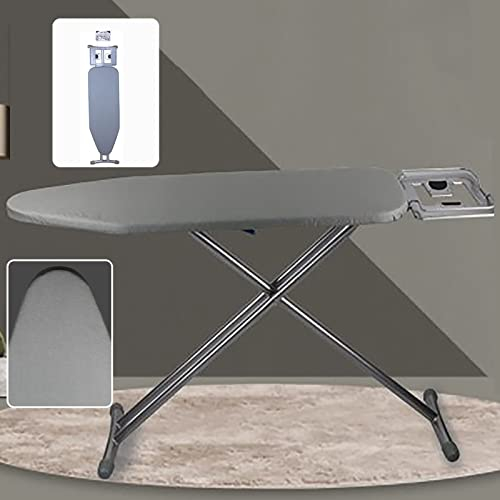 Asse da Stiro Pieghevole Stira,Camicie Tavolo Mobile Salvaspazio Tavola,Gimi Stiramaniche mini a Muro Piccolo Mollettone Telo Per Stirare Sul. (Color : Gris)